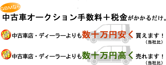 中古車オークション　手数料